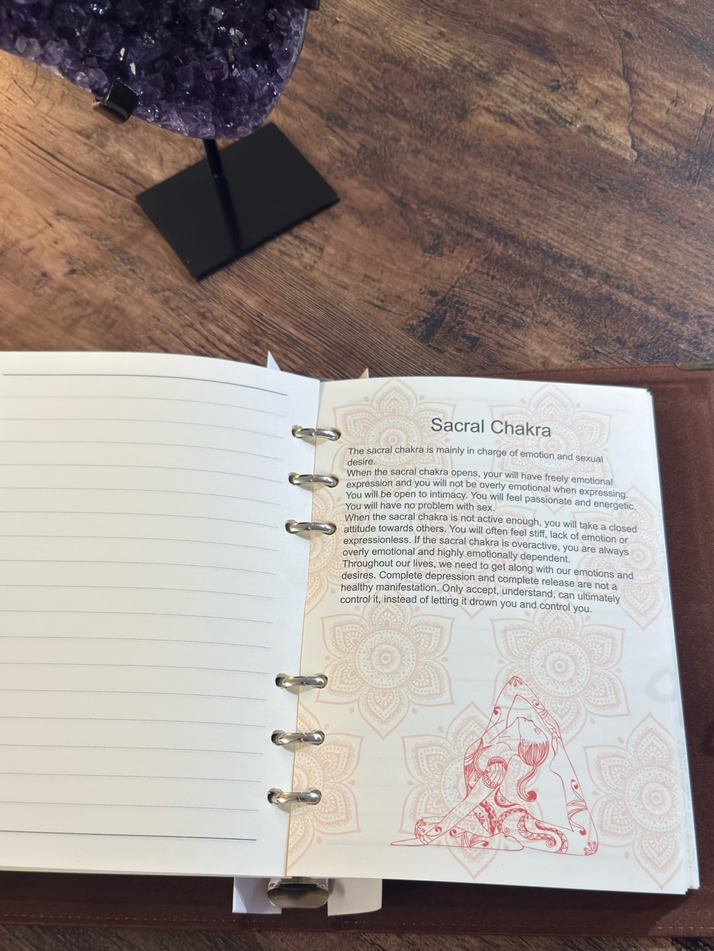 Chakra Leather Journal | Meditation, Manifestation & Mindfulness Notebook - Picture 6 of 12